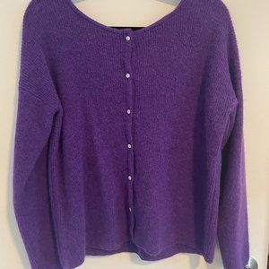 Sezane Gaspard Cardigan - Violet